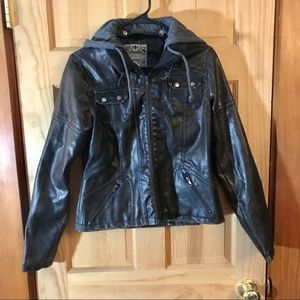 Faux leather jacket